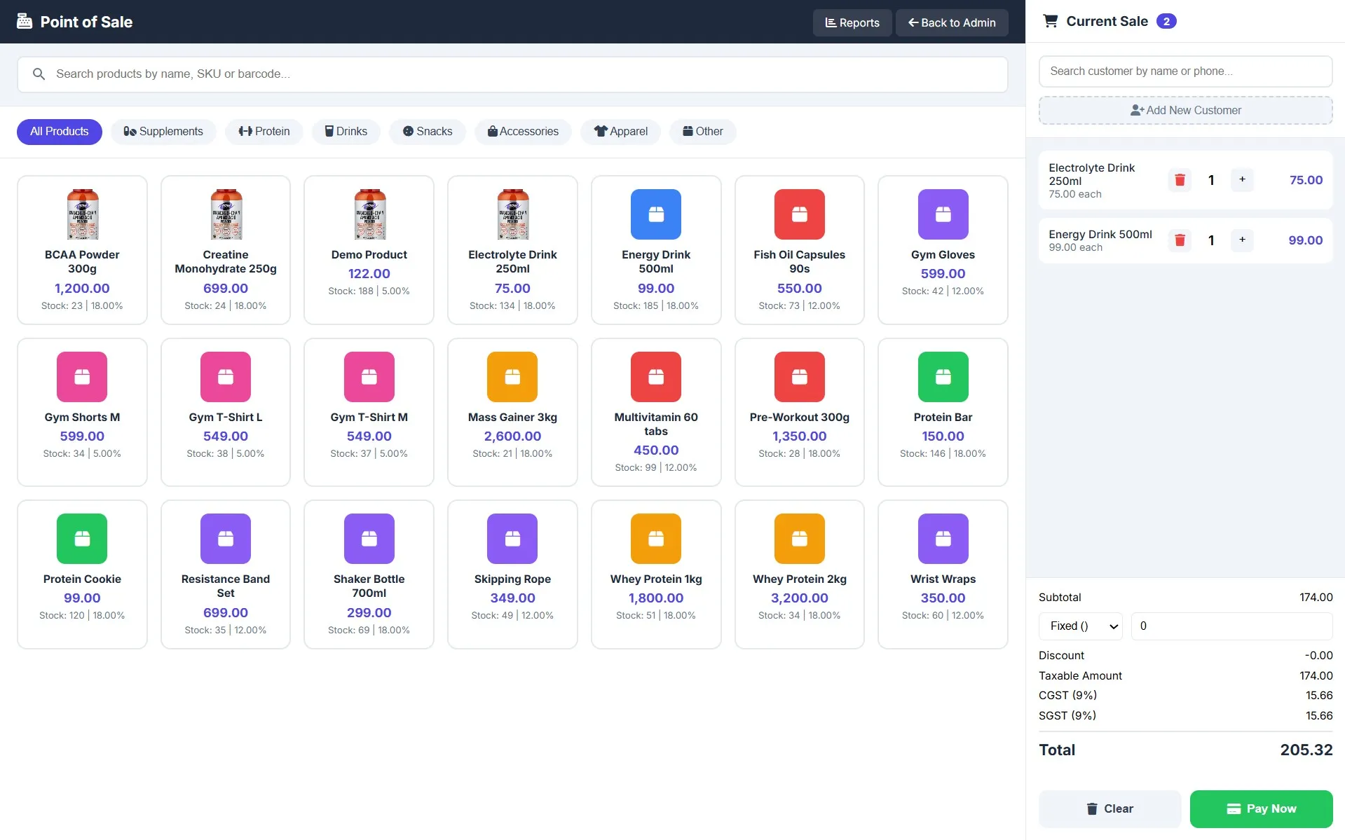 Fitplex Dashboard Screenshot 7